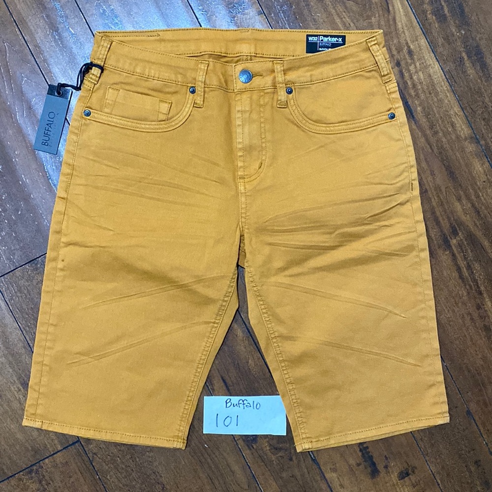 NWT Buffalo David Bitton Sample Parker-X Slouch Fit Stretch Shorts #B101